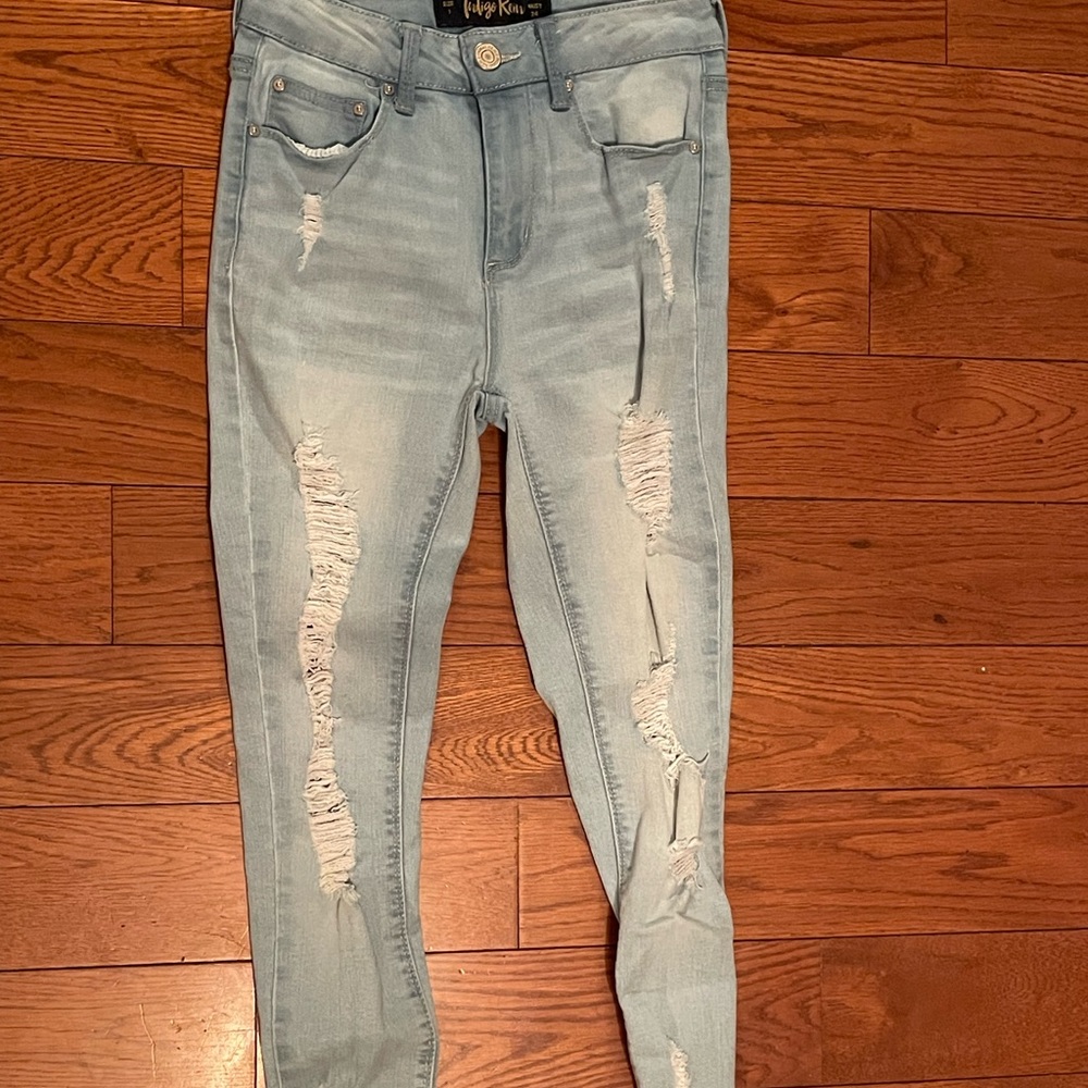 [Indigo Rein] Light blue denim jeans